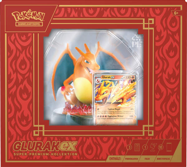 Pokemon TCG - Glurak-Ex Super Premium Kollektion - Deutsch