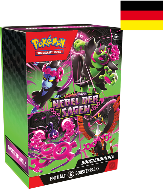 Pokemon TCG Karmesin & Purpur Nebel der Sagern Boost Bundle Sammelkartenspiel DE
