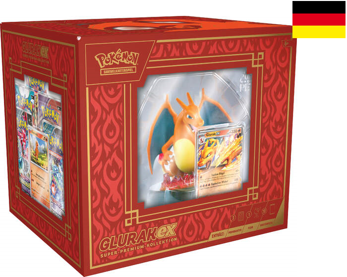 Pokemon TCG Glurak EX Super Pemium Collection 24 DE Sammelkartenspiel